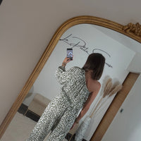 COMBINAISON LEOPARD KAKI ANAIS - La Petite Somptueuse