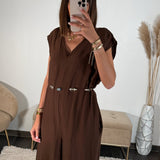 COMBINAISON MARRON DARIA - La Petite Somptueuse