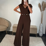 COMBINAISON MARRON DARIA - La Petite Somptueuse