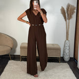 COMBINAISON MARRON DARIA - La Petite Somptueuse