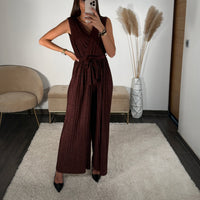 COMBINAISON MARRON/CUIVRE PAILLETE GLAMY - La Petite Somptueuse