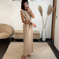 COMBINAISON MULTIPOSITION BEIGE DIANA - La Petite Somptueuse