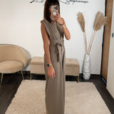 COMBINAISON MULTIPOSITION TAUPE DIANA - La Petite Somptueuse