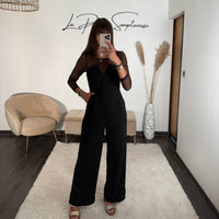 COMBINAISON NOIRE AUDREY - La Petite Somptueuse