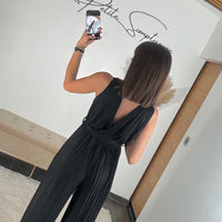 COMBINAISON NOIRE PAILLETE GLAMY - La Petite Somptueuse