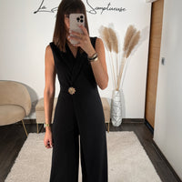 COMBINAISON NOIRE THELIA - La Petite Somptueuse