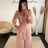COMBINAISON ROSE RUBY - La Petite Somptueuse