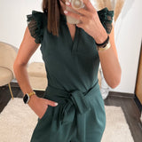 COMBINAISON VERT SAPIN SONIA - La Petite Somptueuse