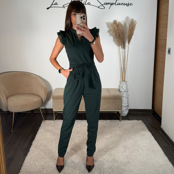 COMBINAISON VERT SAPIN SONIA - La Petite Somptueuse