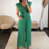 COMBINAISON VERTE THEA - La Petite Somptueuse