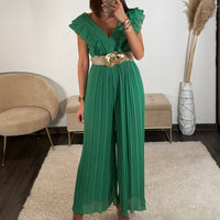 COMBINAISON VERTE THEA - La Petite Somptueuse