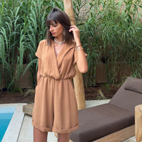 COMBISHORT CAMEL CHARLENE - La Petite Somptueuse