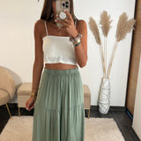 CROP TOP BLANC LOAN - La Petite Somptueuse