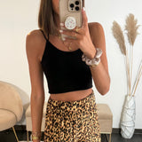 CROP TOP CROISE NOIR - La Petite Somptueuse