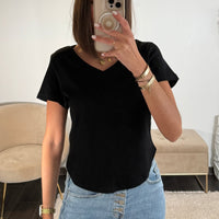 CROP TOP NOIR SENNA - La Petite Somptueuse