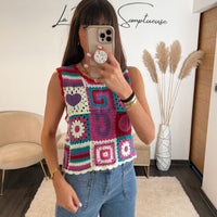 DEBARDEUR CROCHET NELIA - La Petite Somptueuse