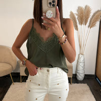 DEBARDEUR KAKI ESTEBAN - La Petite Somptueuse