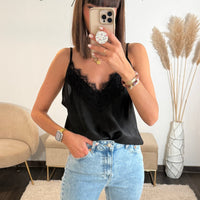 DEBARDEUR NOIR ESTEBAN - La Petite Somptueuse