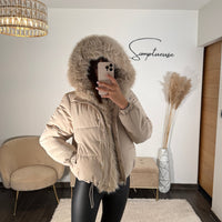 DOUDOUNE BEIGE ALIX - La Petite Somptueuse