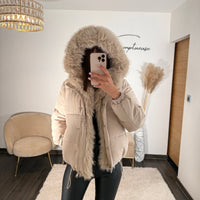 DOUDOUNE BEIGE ALIX - La Petite Somptueuse