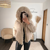 DOUDOUNE BEIGE ALIX - La Petite Somptueuse