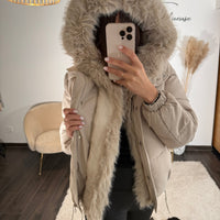 DOUDOUNE BEIGE ALIX - La Petite Somptueuse