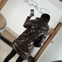 DOUDOUNE LONGUE BRONZE PERRINE - La Petite Somptueuse