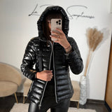 DOUDOUNE NOIRE MEGANE - La Petite Somptueuse