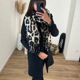 ECHARPE LEOPARD LEA - La Petite Somptueuse