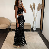 ENSEMBLE A POIS NOIR LOLA - La Petite Somptueuse