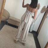 ENSEMBLE BEIGE ET CAMEL SUNY - La Petite Somptueuse