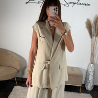 ENSEMBLE BEIGE EVAN - La Petite Somptueuse