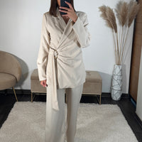 ENSEMBLE BLAZER BEIGE MERYL - La Petite Somptueuse