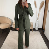 ENSEMBLE BLAZER + PANTALON KAKI KENZO - La Petite Somptueuse