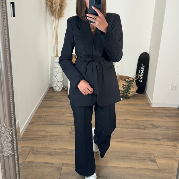 ENSEMBLE BLAZER + PANTALON NOIR KENZO - La Petite Somptueuse