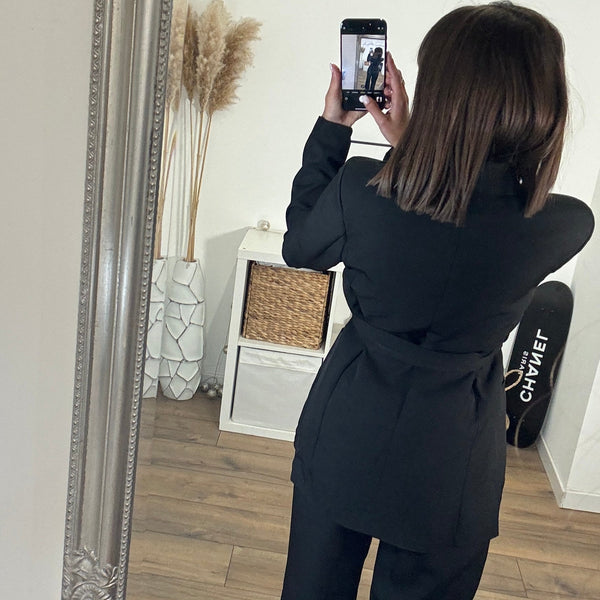 ENSEMBLE BLAZER + PANTALON NOIR KENZO - La Petite Somptueuse