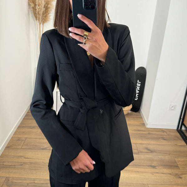 ENSEMBLE BLAZER + PANTALON NOIR KENZO - La Petite Somptueuse