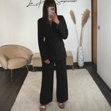 ENSEMBLE BLAZER + PANTALON NOIR KENZO - La Petite Somptueuse