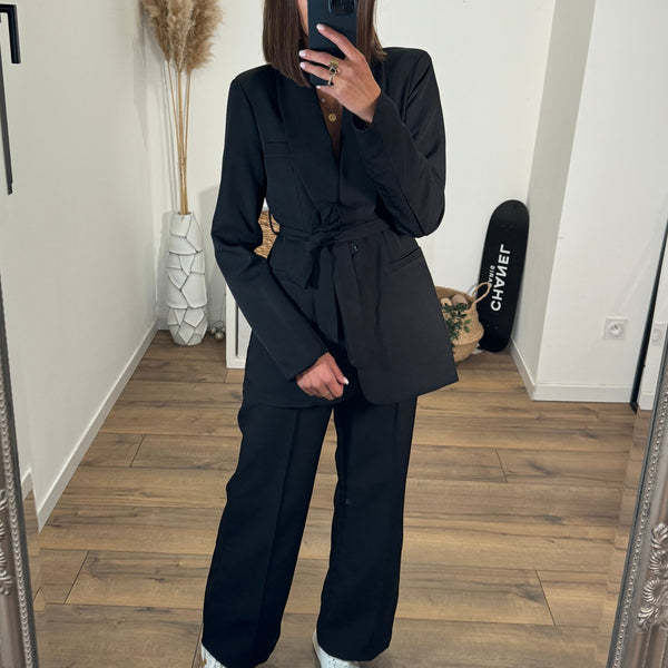 ENSEMBLE BLAZER + PANTALON NOIR KENZO - La Petite Somptueuse