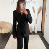 ENSEMBLE BLAZER + PANTALON NOIR KENZO - La Petite Somptueuse