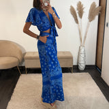 ENSEMBLE BLEU BADANA - La Petite Somptueuse