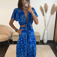 ENSEMBLE BLEU BADANA - La Petite Somptueuse