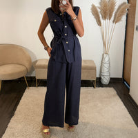 ENSEMBLE BLEU MARINE ETIENNE - La Petite Somptueuse