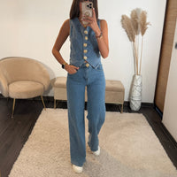 ENSEMBLE EN JEAN SANDRA - La Petite Somptueuse