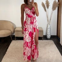 ENSEMBLE FUCHSIA FEUILLE - La Petite Somptueuse