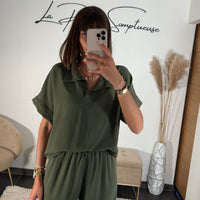 ENSEMBLE KAKI LEON - La Petite Somptueuse