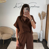 ENSEMBLE MARRON LEON - La Petite Somptueuse