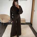 ENSEMBLE NOUE CHOCO ANDRA - La Petite Somptueuse