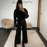 ENSEMBLE NOUE NOIR ANDRA - La Petite Somptueuse