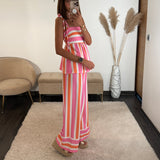 ENSEMBLE ORANGE ET FUCHSIA SUNY - La Petite Somptueuse